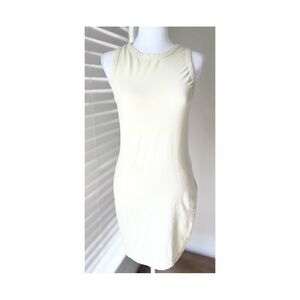 TNA Butter Yellow Sleeveless Mini Dress